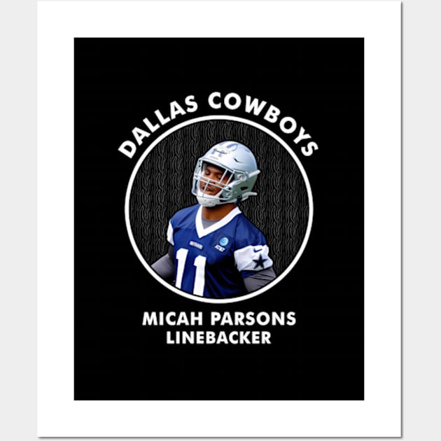 Micah Parsons - Lb - Dallas Cows Wall Art by lam-san-dan